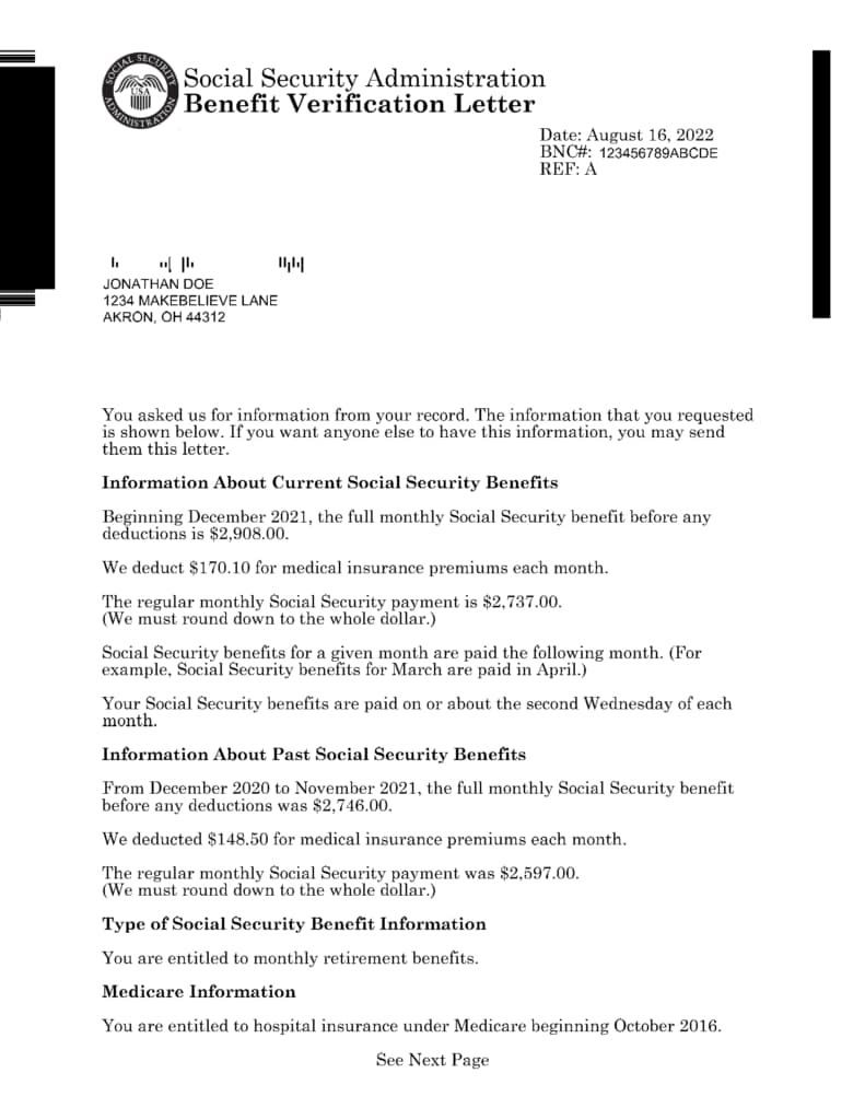 Award Letter